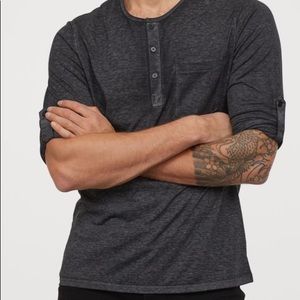 3 H&M Henley shirts